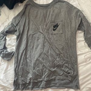Gray Nike Long sleeve